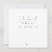 Modern So Glad I Swiped Right Valentine's Flat シーズンカード (裏面)