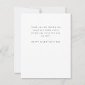 Modern So Glad I Swiped Right Valentine's Flat シーズンカード (裏面)