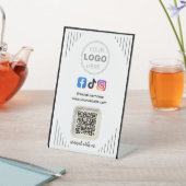 Modern Social Media | インスタグラム フェイスブック QRコード 台座サイン (インサイチュ)