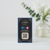 Modern Social Media | Instagram Facebook QRコード 名刺 (スタンド正面)