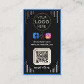 Modern Social Media | Instagram Facebook QRコード 名刺 (正面)