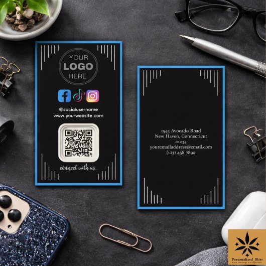 Modern Social Media | Instagram Facebook QRコード 名刺