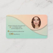 Modern Soft Pastel Makeup Artist Bridal  名刺 (裏面)