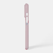 Modern Soft Pink initial minimal contemporary iPhoneケース (左側面)