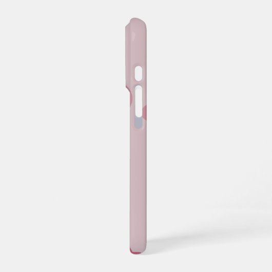 Modern Soft Pink initial minimal contemporary iPhoneケース (左側面)