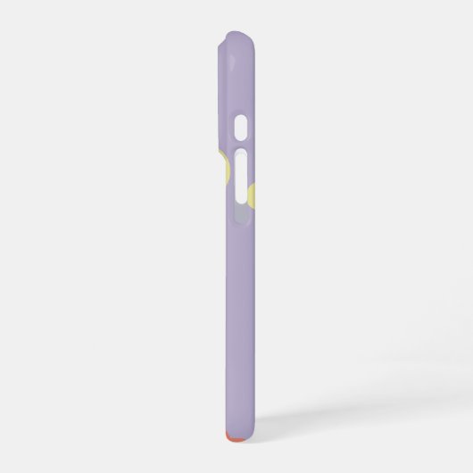 Modern soft Purple initial minimal contemporary iPhoneケース (左側面)