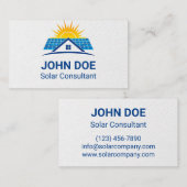 Modern Solar Energy Business Card 名刺 (正面/裏面)