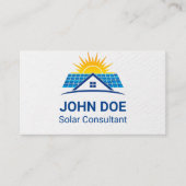 Modern Solar Energy Business Card 名刺 (正面)