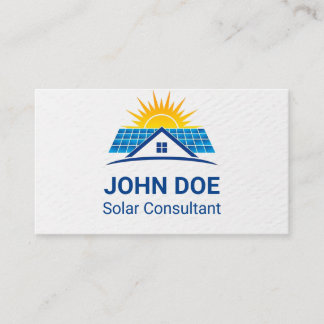 Modern Solar Energy Business Card 名刺