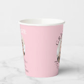 Modern sophisticated Photo Grad 紙コップ (左)