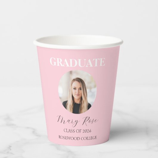 Modern sophisticated Photo Grad 紙コップ (正面)