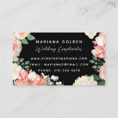 Modern Sophisticated Watercolor Floral 名刺 (裏面)