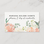 Modern Sophisticated Watercolor Floral 名刺 (正面)