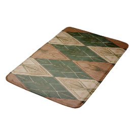 Modern Southwest Diamond Geometric Bath Mat バスマット
