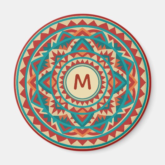 Modern Southwest Mandala マグネット (正面)