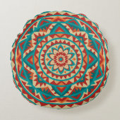 Modern Southwest Mandala ラウンドクッション (正面)