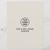 Modern Spa Wellness Center Promotional Business チラシ (裏面)