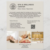 Modern Spa Wellness Center Promotional Business チラシ (正面)