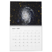 Modern Space THE GALAXY Calendar カレンダー (3月 2027)
