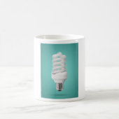 Modern Spiral Compact Fluorescent Lightbulb コーヒーマグカップ (中央)
