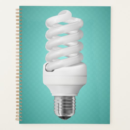 Modern Spiral Compact Fluorescent Lightbulb プランナー手帳 (正面)