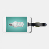 Modern Spiral Compact Fluorescent Lightbulb ラゲッジタグ (裏面横)