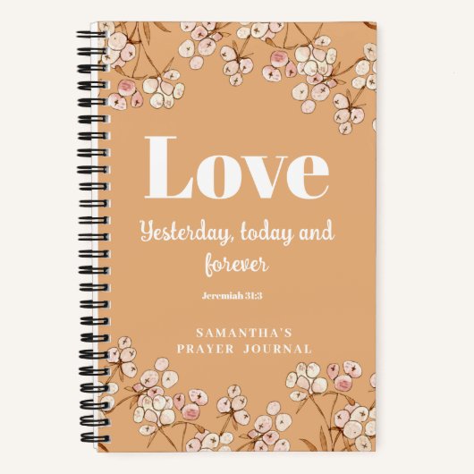 Modern Spiral Prayer Journal Notebook ノートブック (正面)