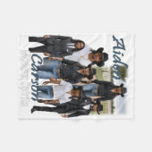 Modern Spirits Aiden Carson Cover Art Sherpa Throw フリースブランケット (正面(横))