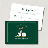 Modern Sport Golf 50th Birthday 出欠カード