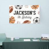 Modern Sports Kids Birthday 横断幕 (トレードショー)