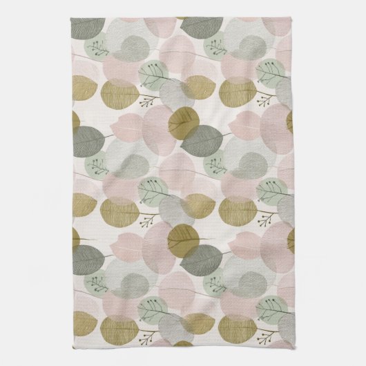 Modern Spring Botanical Kitchen Towels キッチンタオル (縦)
