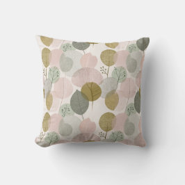 Modern Spring Botanical Throw Pillow クッション
