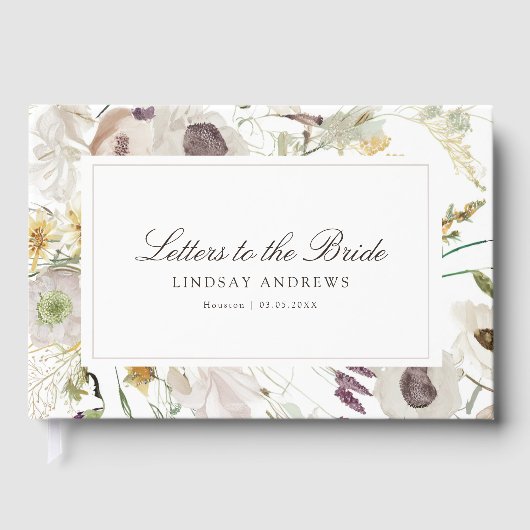 Modern Spring Bridal Shower ゲストブック (正面)