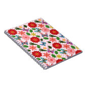 Modern Spring Garden Butterfly Floral  ノートブック (右側)