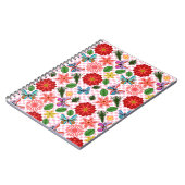 Modern Spring Garden Butterfly Floral  ノートブック (左側)