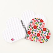 Modern Spring Garden Butterfly Floral  ノートブック (内部)