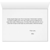 Modern Spring Meadow Birthday Card for Great Aunt (内部横(下))