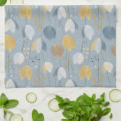 Modern Spring Tulip Botanical Kitchen Towels キッチンタオル (折り畳み)