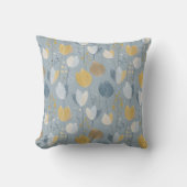 Modern Spring Tulip Botanical Throw Pillow クッション (正面)