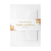 Modern spring wedding with orange Flowers 招待状ベリーバンド (正面例)