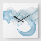 Modern Square Acrylic Wall Clock for Stylish Space スクエア壁時計 (正面)