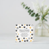 Modern Square Pet Sitter Business Card  スクエア名刺 (スタンド正面)