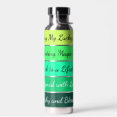 Modern St. Patrick’s Day Gradient ウォーターボトル (左面)