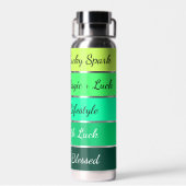 Modern St. Patrick’s Day Gradient ウォーターボトル (背面)