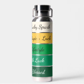 Modern St. Patrick’s Day Gradient ウォーターボトル (背面)