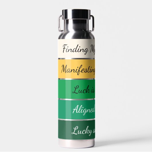 Modern St. Patrick’s Day Gradient ウォーターボトル (正面)