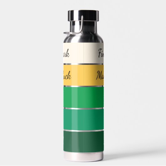 Modern St. Patrick’s Day Gradient ウォーターボトル (右面)