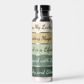 Modern St. Patrick’s Day Gradient ウォーターボトル (左面)