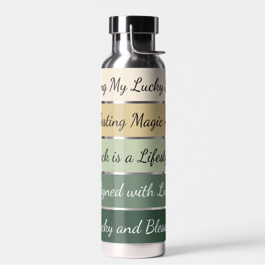 Modern St. Patrick’s Day Gradient ウォーターボトル (左面)