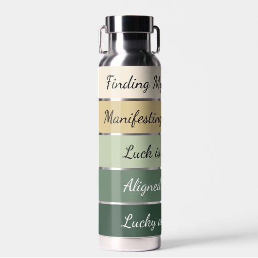 Modern St. Patrick’s Day Gradient ウォーターボトル (正面)